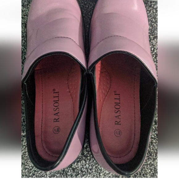 Rasolli Slip On Clogs Shoes Women’s Size 8.5 Breast Cancer Awareness Pink. - Picture 5 of 12